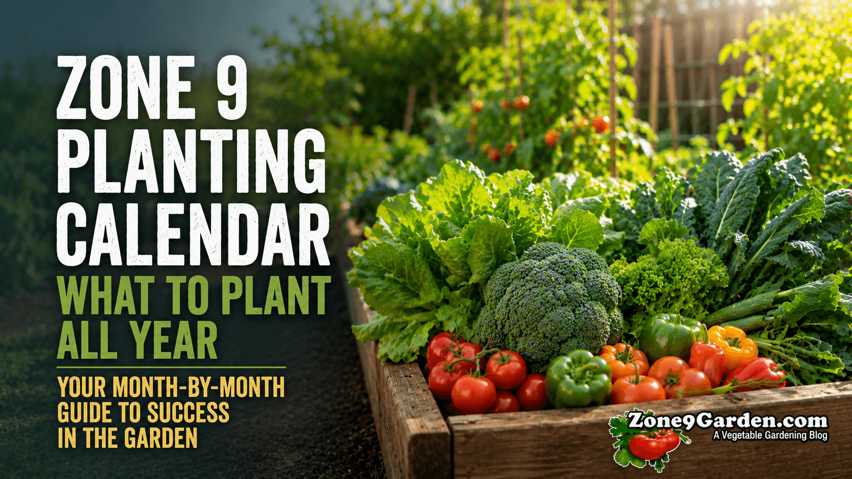 Z9G - Featured - Year Planting Calendar | Zone 9 Garden Zone 9 Garden Planting Calendar